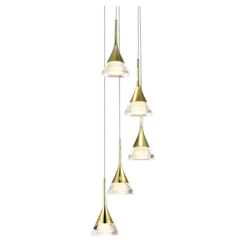 VONN VAC3215 Artisan Amalfi 5-lt 11" LED Chandelier - Gold