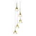 VONN VAC3215 Artisan Amalfi 5-lt 11" LED Chandelier - Gold