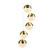 VONN VAC3285 Artisan Ravello 5-lt 10" Integrated LED Chandelier - Brass