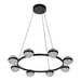 VONN VAC3338 Artisan Milano 8-lt 33" Integrated LED Chandelier - Black