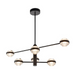 VONN VAC333RD6 Artisan Milano 6-lt 40" Integrated LED Chandelier - Black