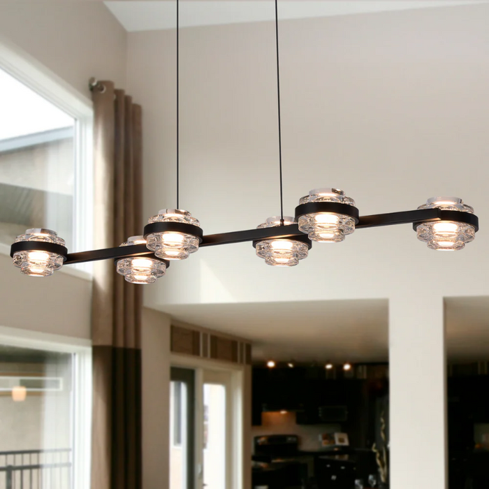 VONN VAC3LN336 Artisan Milano 6-lt 39" LED Linear Chandelier