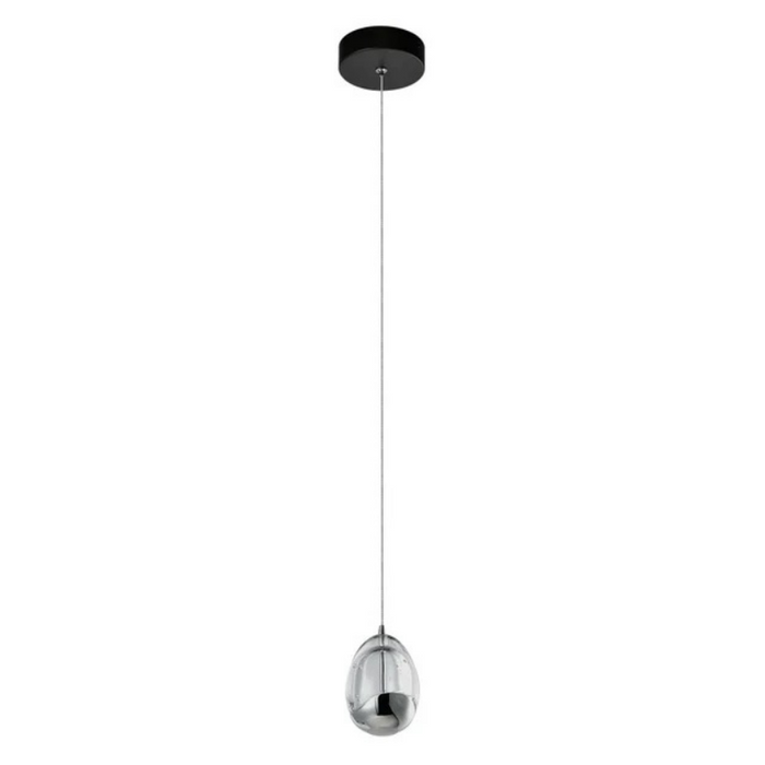 VONN VAP2201 Artisan Venezia 1-lt 5" Integrated LED Pendant - Black/Polished Chrome