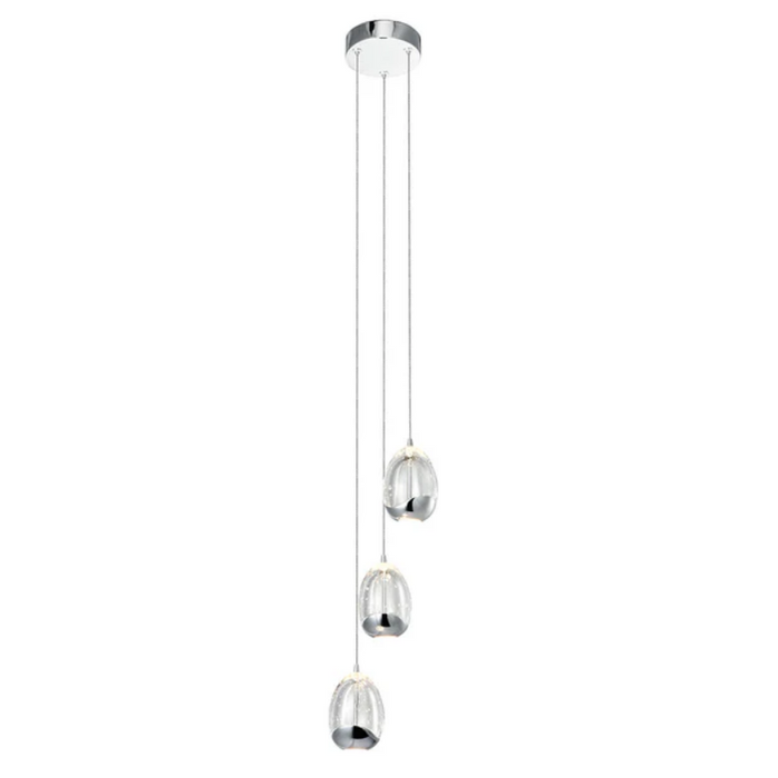 VONN VAP2203 Artisan Venezia 3-lt 8" Integrated LED Pendant - Polished Chrome