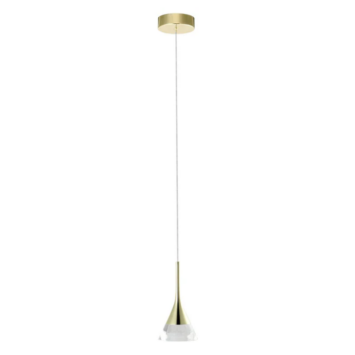 VONN VAP2211 Artisan Amalfi 1-lt 5" Integrated LED Pendant - Gold