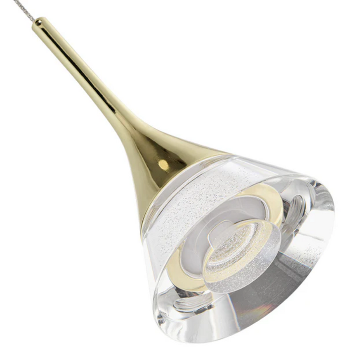 VONN VAP2211 Artisan Amalfi 1-lt 5" Integrated LED Pendant - Gold