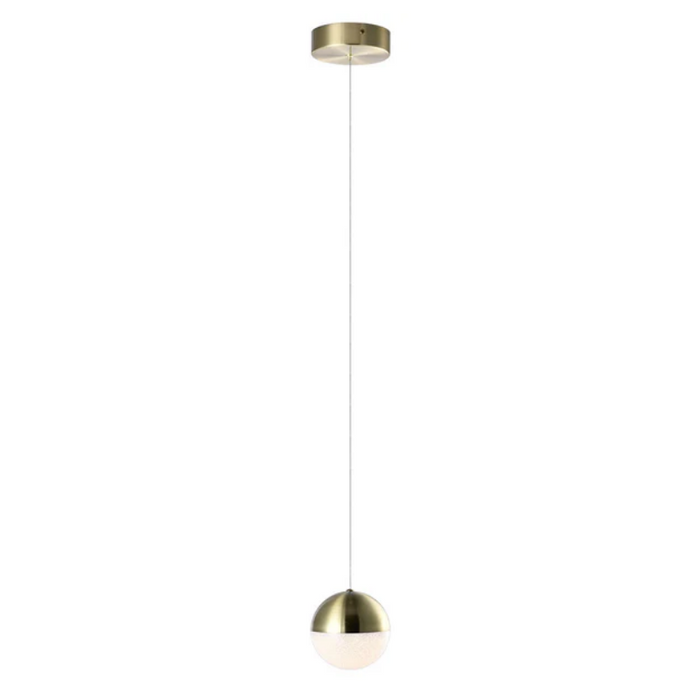 VONN VAP2281 Artisan Ravello 1-lt 5" Integrated LED Pendant - Brass