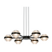 VONN VAP2336 Artisan Milano 6-lt 26" LED Chandelier - Black