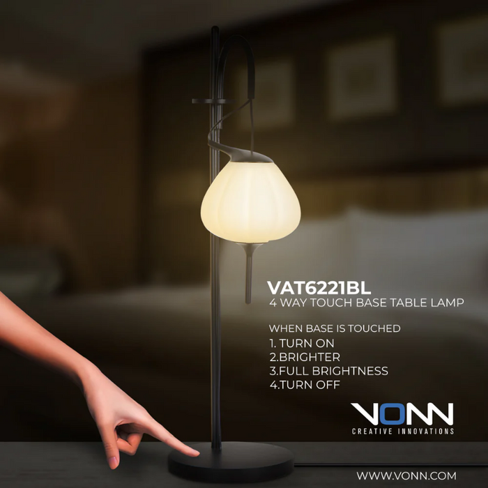 VONN VAT6221 Artisan Lecce 1-lt 20" Tall Integrated LED Table Lamp