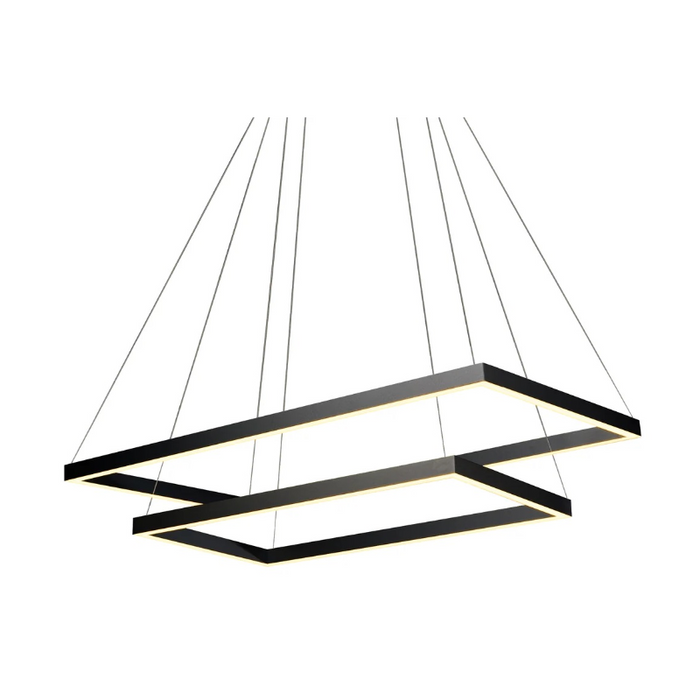 VONN VMC31710 Atria Duo 2-lt 29" LED Chandelier - Black