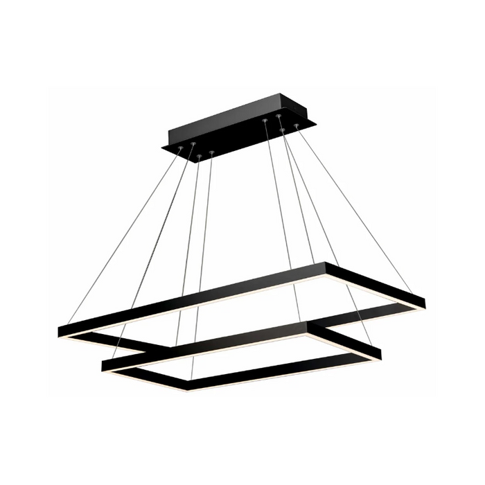 VONN VMC31710 Atria Duo 2-lt 29" LED Chandelier - Black