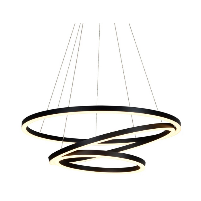 VONN VMC32500 Tania Trio 3-lt 32" LED Chandelier - Black