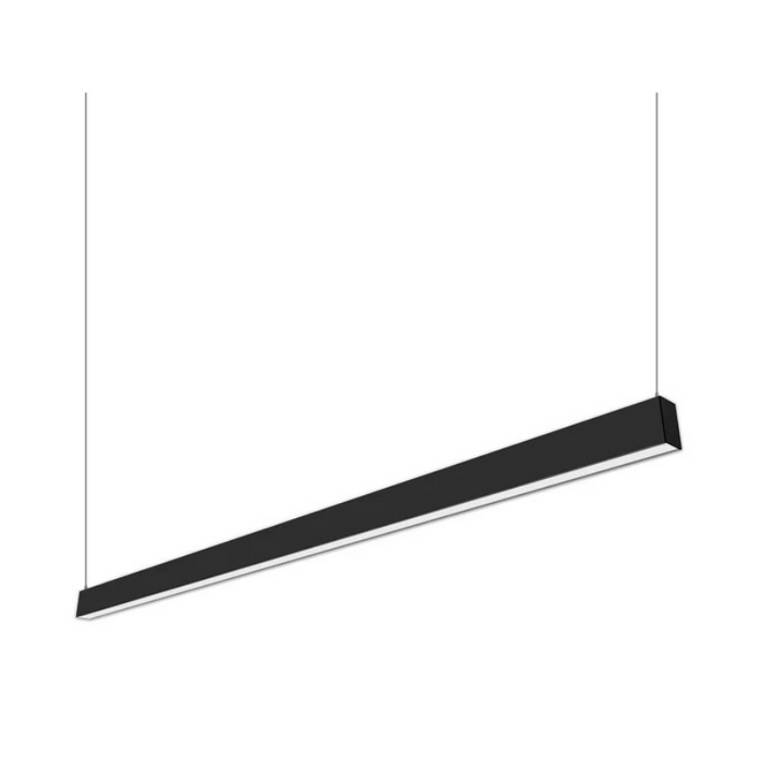 VONN VSL4U25D7535K 4-ft Slim LED Semi-Direct Suspended Mount Linear Light - Black