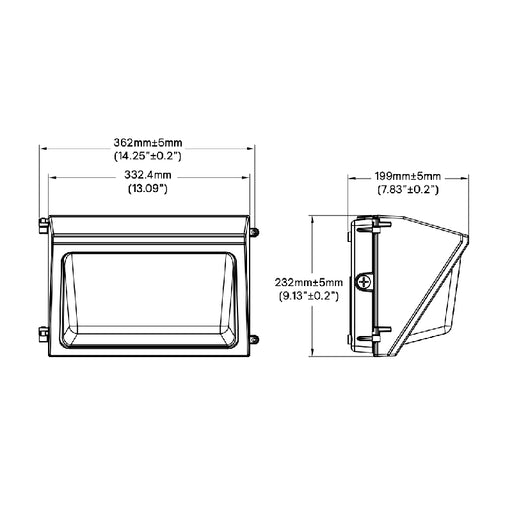 Keene WP60 28W/40W/60W LED Wall Pack, 3CCT Selectable