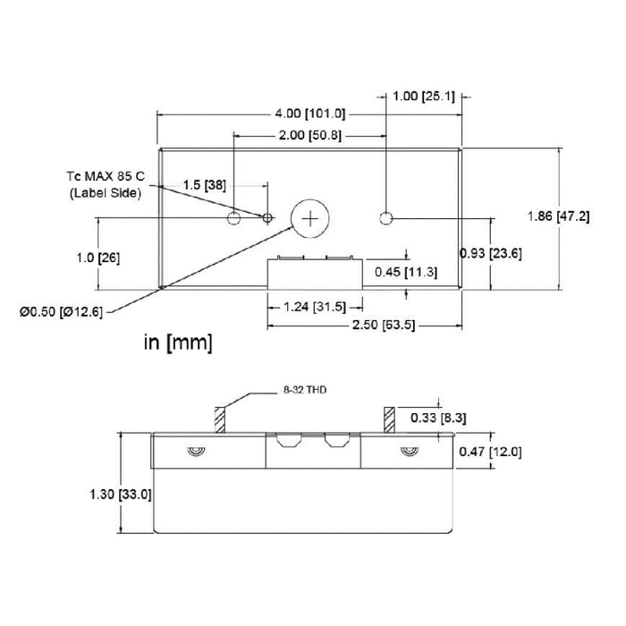 Hatch XRC34 34W Key Programmable Constant Current LED Driver, Phase Dimming