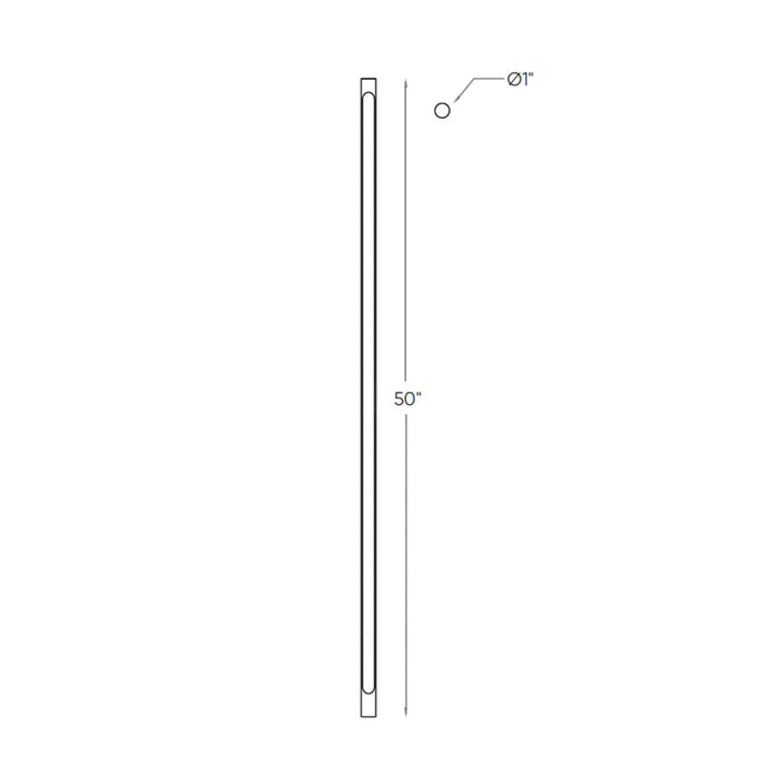 Dals DCP-STK50 Axis 50" Tall LED Path Light