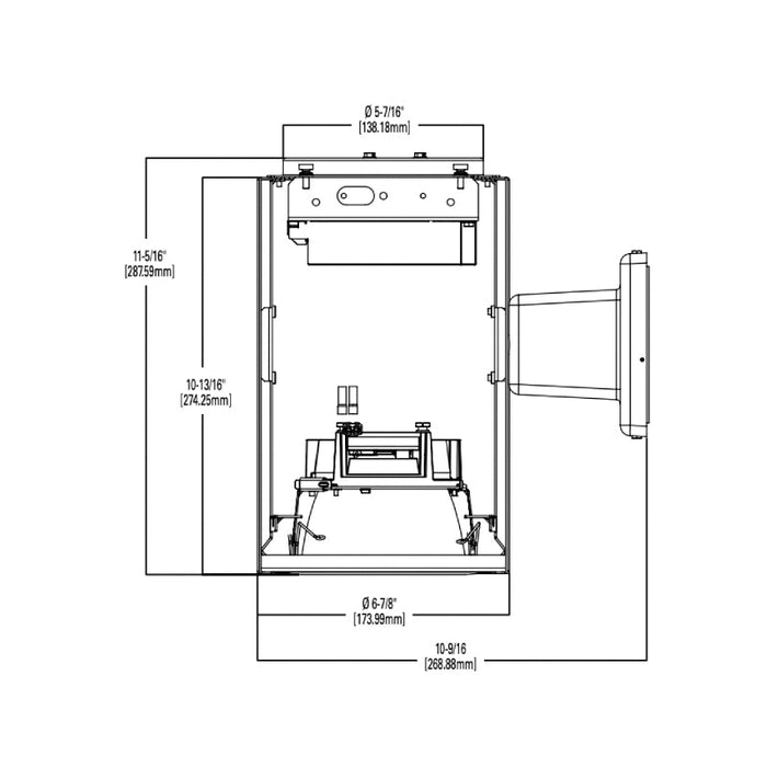 Halo Commercial HCC4W 4" Wall Mount Cylinder