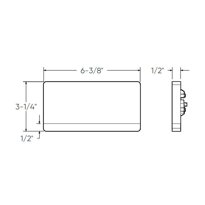 Dals SQSTP-CC Alto 6" LED Horizontal Step Light