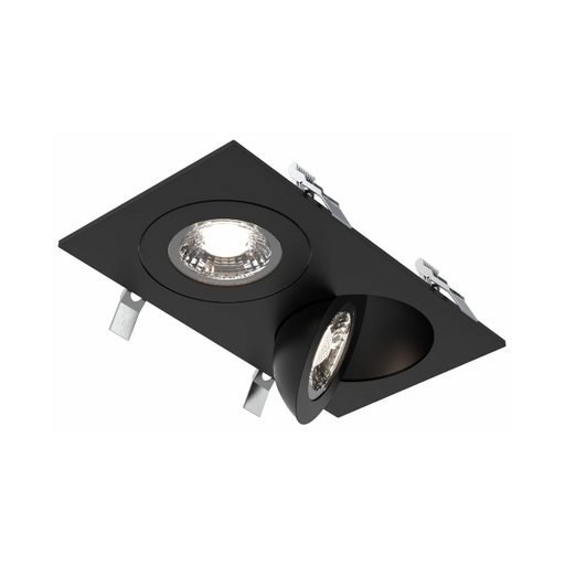 Dals FGM4-CC-DUO Pivot Duo 4" Double Flat Gimbal Recessed, 5CCT Selectable, 120-347V - Black