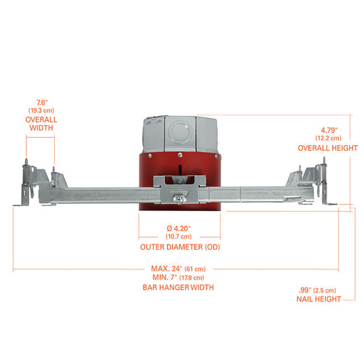 Halo JB4FR2 4" New Construction Junction Box Housing