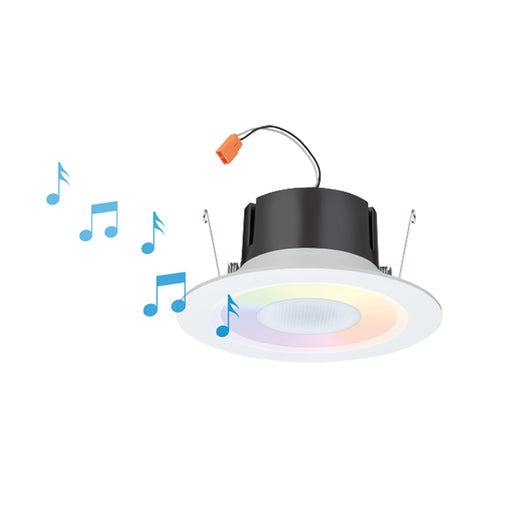 Juno J6SLC RGBW 6" Smart Downlight with Integrated Speaker