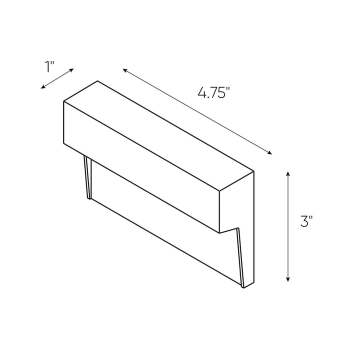 Dals LEDSTEP001D Marquee 5" LED Horizontal Step Light, 3000K