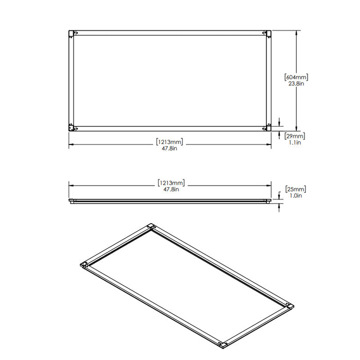 Lithonia Frame 2X4 LED Flat Panel, Switchable Lumen & CCT