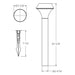 Dals LPL26-3K Beacon 26" Tall LED Path Light, 3000K