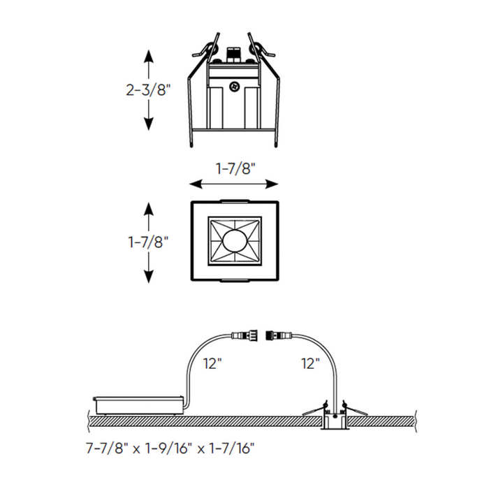 Dals MSL1-CC 2" Pinpoint Single-Spot Recessed Downlight, 5CCT Selectable