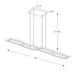 Dals PDL44 Geo 44" LED Linear Pendant