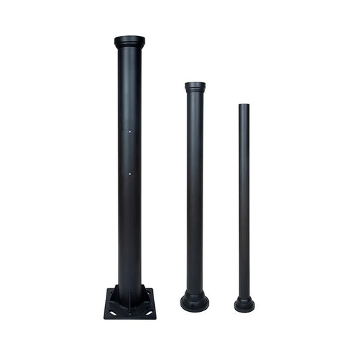 Westgate POL-D1-120-3PC D1 Series 120" Decorative Pole - Black