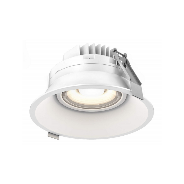 Dals RGM6-CC Facet 6" Regressed Gimbal Downlight with Thin Trim, 5CCT Selectable, 120-347V - White