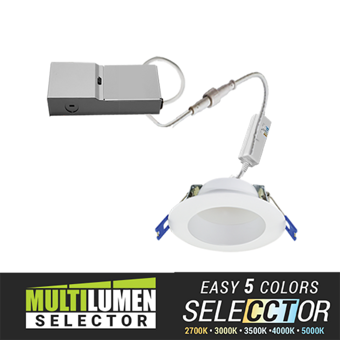 Elite RPL628 6" Round Smooth Reflector LED Downlight, Lumens & CCT Selectable