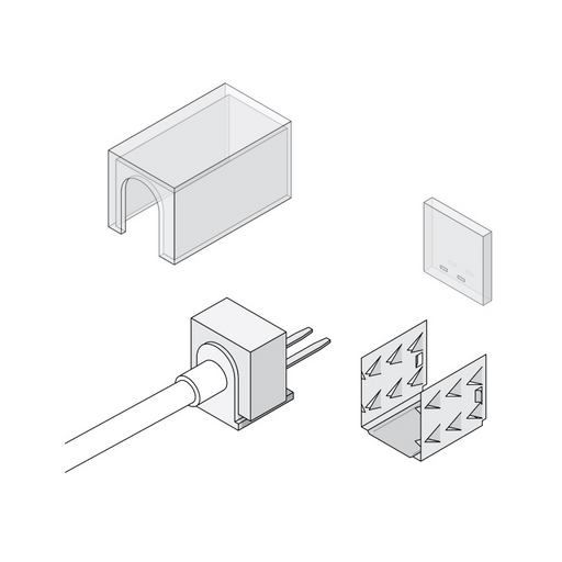 Diode LED Linaire Flex Side Bend Field Connector, Straight