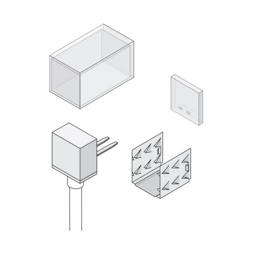 Diode LED Linaire Flex Side Bend Field Connector, Bottom