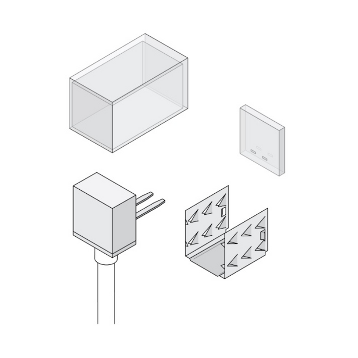 Diode LED Linaire Flex Side Bend Field Connector, Bottom