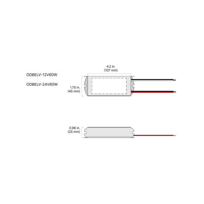 Diode LED OMNIDRIVE Basics 12V 60W ELV Electronic Dimmable Driver