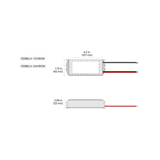 Diode LED OMNIDRIVE Basics 24V 60W ELV Electronic Dimmable Driver