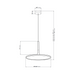 VONN VMC31810 Salm 1-lt 17" LED Chandelier