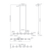 VONN VMC34247 Artisan Ellegi 6-lt 47" LED Linear Chandelier