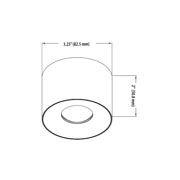 VONN VMCL004601A008 3" 8W NODE LED Surface Mounted Downlight