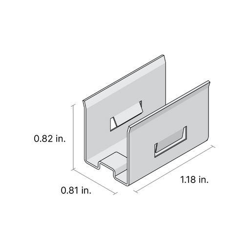 Diode LED Linaire Flex 3D Bend Mounting Clip, 2-Pack