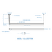 VONN VSL4U25D7535K 4-ft Slim LED Semi-Direct Suspended Mount Linear Light