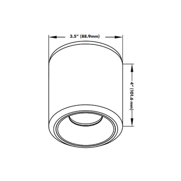 VONN VMCL001901A012 4" 12W NODE LED Surface Mounted Downlight