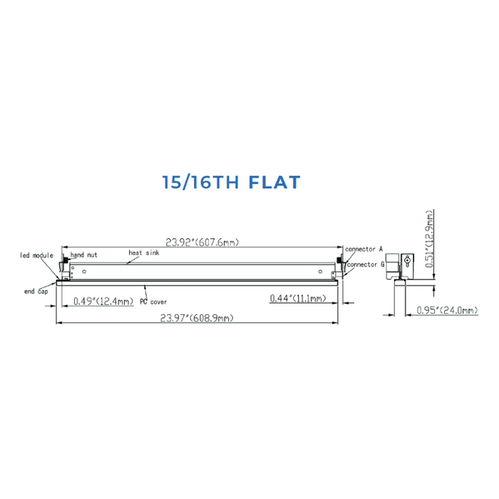 VONN VTG21516FL 2-ft T-Grid LED Recessed Linear Light