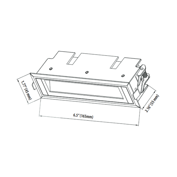 VONN VMDL000605E012 7" SLICE LED Fixed Recessed Wall Washer with Trim