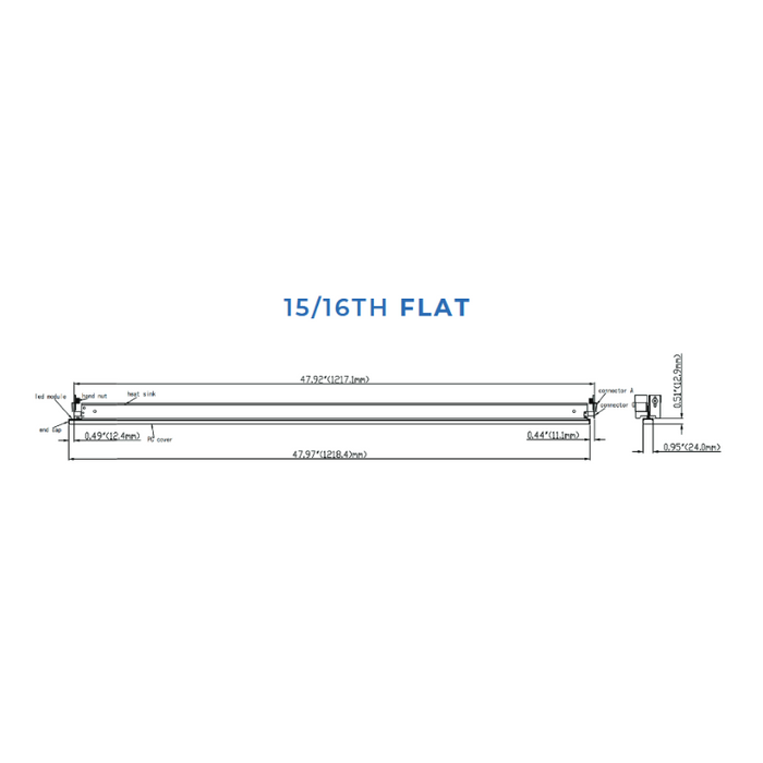 VONN VTG41516FL 4-ft T-Grid LED Recessed Linear Light