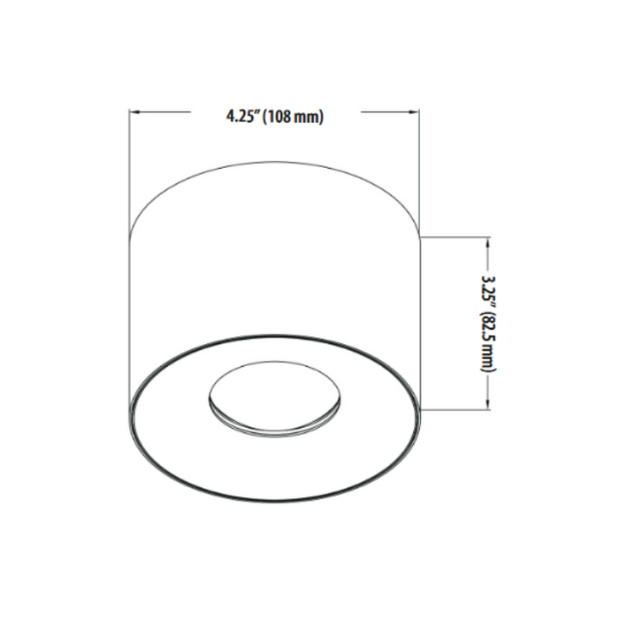 VONN VMCL004601B012 4" 12W NODE LED Surface Mounted Downlight