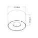 VONN VMCL004601B012 4" 12W NODE LED Surface Mounted Downlight