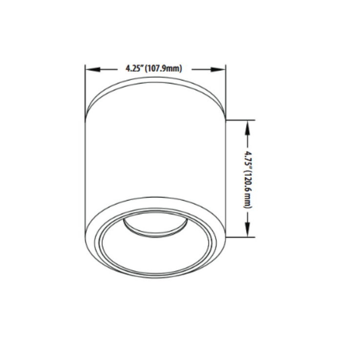 VONN VMCL001901C020 4" 20W NODE LED Surface Mounted Downlight